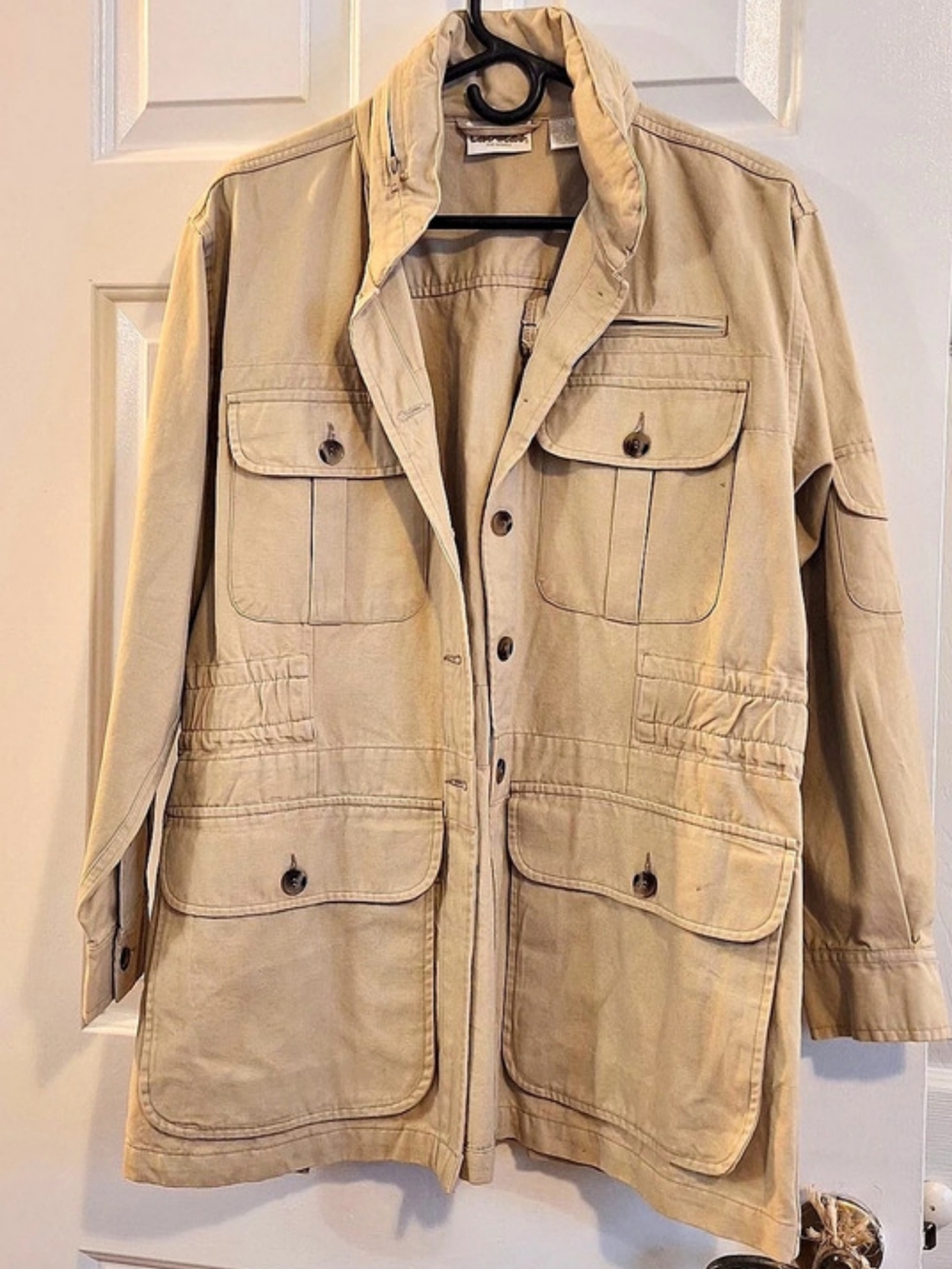 Cabela'Small Canvas Utility Jacket Beige Small